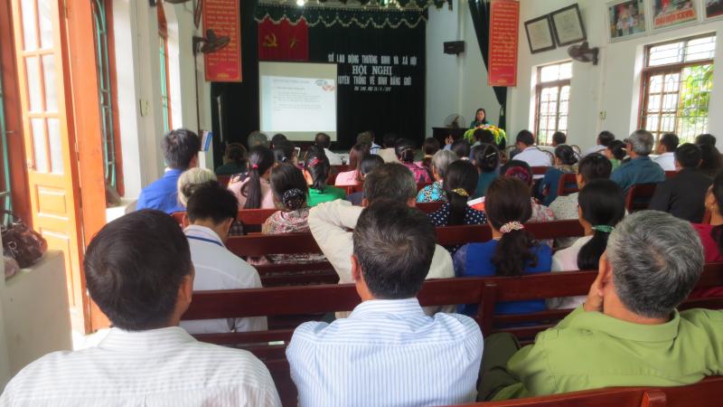 Hội nghị truyền thông về Bình đẳng giới tại xã Phú Long,  huyện Nho Quan, tỉnh Ninh Bình