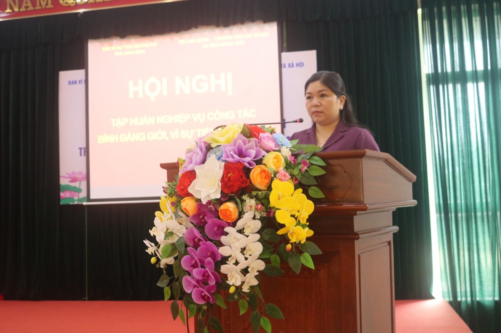 Ban vì sự tiến bộ phụ nữ tỉnh Ninh Bình tổ chức Hội nghị tập huấn nghiệp vụ công tác bình đẳng giới,  vì sự tiến bộ phụ nữ năm 2022
