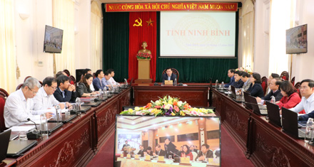 Hội nghị trực tuyến triển khai nhiệm vụ ngành Lao động – Thương binh và Xã hội năm 2020 tại tỉnh Ninh Bình